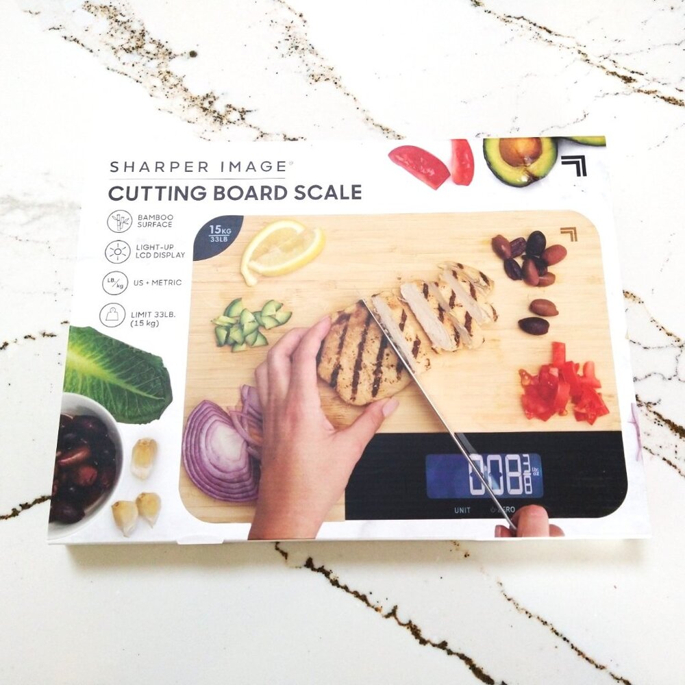 Sharper Image - Bamboo Cutting Board Scale - New